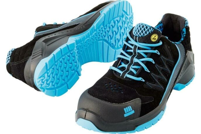 STEITZ SECURA – Calzatura bassa nera/blu VD PRO 1100 VF ESD, S1P NB, Numero di scarpa UE: 46 – Hoffmann Group