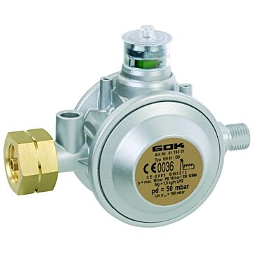 GOK Gasregler 1,5kg/h,50mbar KombAxG1/4L ÜDS