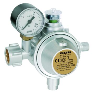 GOK Gasregler Propan 1,5kg/h 16bar 50mbar SBS KLF (Kleinflaschen)