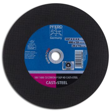 PFERD TRENNSCHEIBE SGP HD CAST+STEEL 100 T600-7,8 ZIRK P / 60, PFERD TOOLS