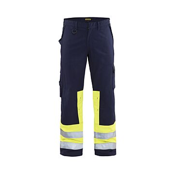 BLAKLÄDER  Multinorm Arbeitshose marine/ HighVis gelb