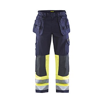 BLAKLÄDER  Multinorm Arbeitshose marine/ HighVis gelb