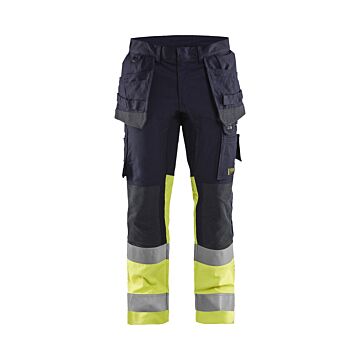 BLAKLÄDER  Multinormstretchbundhose marine/HighVis gelb
