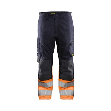 BLAKLÄDER  Multinorm Arbeitshose Inhärent marine/orange
