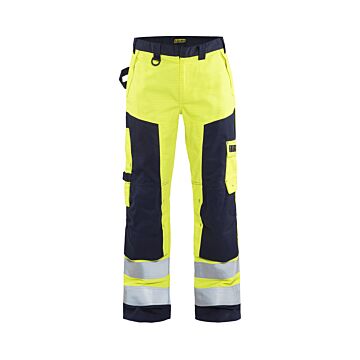 BLAKLÄDER  Multinorm Arbeitshose HighVis gelb/marine