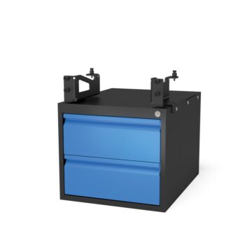 SIEGMUND Sub Table Box für System 16 abschließbar, inkl. 2 Schubladen, System 16