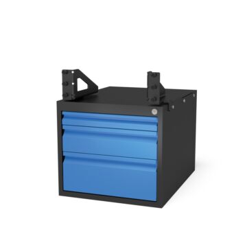 SIEGMUND Set Sub Table Box abschließbar für PLUS Tisch inkl. 3 Schubladen
