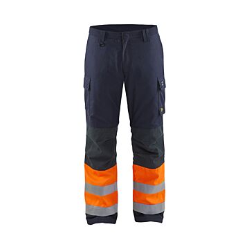 BLAKLÄDER  Multinorm Winter Arbeitshose marine/orange