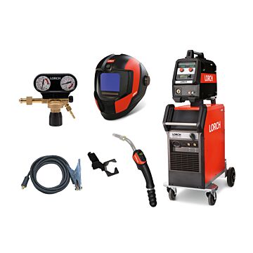 LORCH MIG/MAG-Schweißanlage MicorMIG 400 B/W ControlPro Synergic - Kofferanlage m. 5 Zwipa wasser GEAR SET