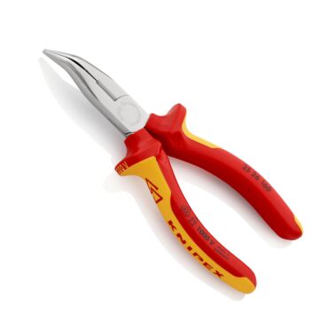 KNIPEX Radiozange gewinkelt, VDE 160mm 2-Komponenten-Griff Nr. 25 26 160