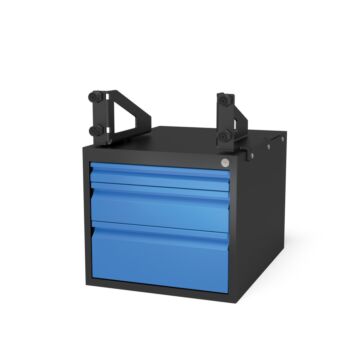 SIEGMUND Sub Table Box für System 28 abschließbar, inkl. 3 Schubladen, System 28
