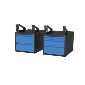 SIEGMUND Aktionspaket 2x Set Sub Table Box abschließbar inkl. je 1x 2 bzw 3 Schubladen