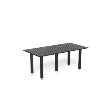 SIEGMUND Schweisstisch Basic 8.7 - 2000x1000x25 Plasmanitr. - mit Diagonalraster Fuss Grundausst. 815
