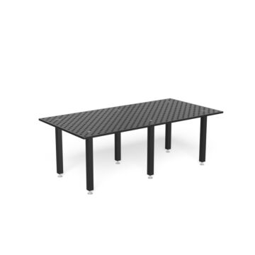 SIEGMUND Schweisstisch Basic 8.7 - 2400x1200x25 Plasmanitr. - mit Diagonalraster Fuss Grundausst. 815