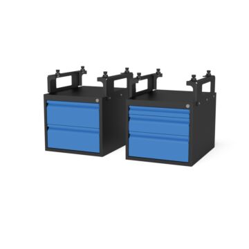 SIEGMUND Aktionspaket 2x Sub Table Box abschließbar für Basic inkl. Schubladen