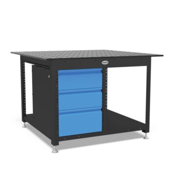 SIEGMUND Siegmund Workstation 1212 halbgeschlossen, inkl. 3 Schubladen