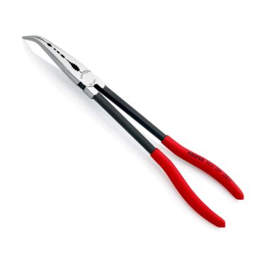KNIPEX Montierzange gebogen 280mm poliert, Kunststoff-Griff