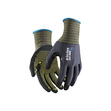 BLAKLÄDER Montagehandschuh Nitril mit Noppen-Griff grau (Arbeitshandschuh) 