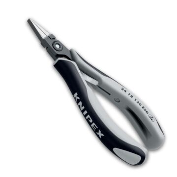 KNIPEX Präzisions-Elektronik-Greifzange ESD 130mm flach-breite Backen Nr. 34 12 130 ESD