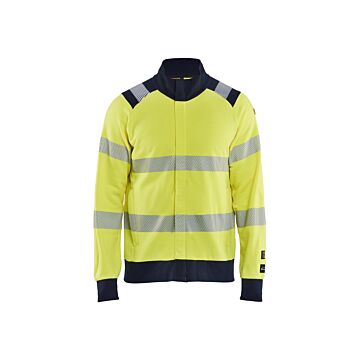 BLAKLÄDER Multinormsweatshirt + Reiß. Warngelb/Marine