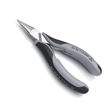 KNIPEX Elektronik-Greifzange ESD 115mm flach-runde Backen
