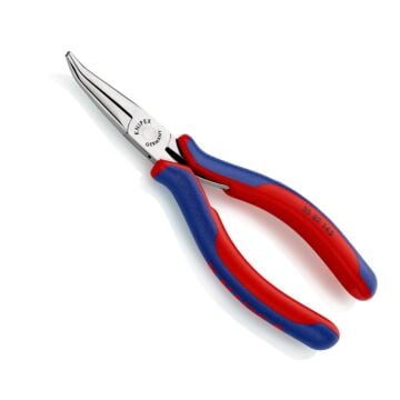 KNIPEX Elektronik-Greifzange 145mm flach-runde lange Backen, gebogen