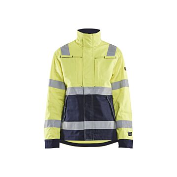 BLAKLÄDER Damenmultinormjacke 4091 HighVis gelb/marine