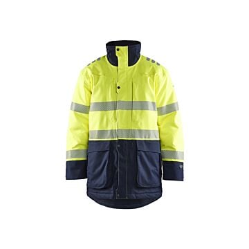 BLAKLÄDER Multinormwinterparka 4527 HighVis gelb/marine (Arbeitsparka) 