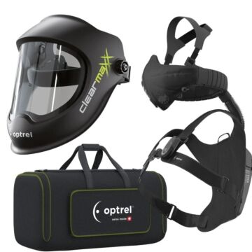 OPTREL Atemschutzsystem swiss air clearmaxx + kompl. mit control panel, inkl. Komfort-Halbmaske (Frischluftsystem)