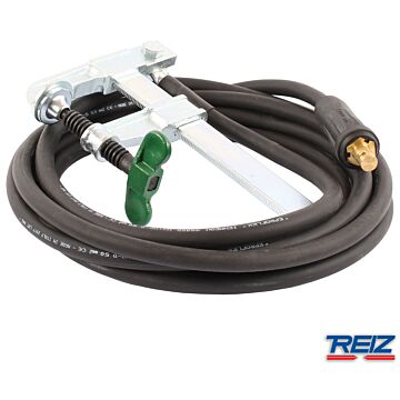 Massekabel H01N2-D  50 mm² -  5 m komplett mit Stecker KS 50 ( 13 mm ) und Polzwinge, CAB WELDING