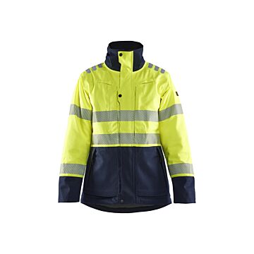BLAKLÄDER Damenmultinormwinterjacke 4917 Hi-Vis gelb/marine (Winter Arbeitsjacke) 