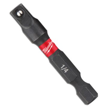 MILWAUKEE Steckschlüsseleinsatz SHOCKWAVE 50 mm 1/4" Sechskant auf 1/4" Vierkant
