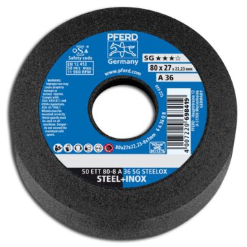 PFERD SCHLEIFTOPF 50ETT 80-8 A36 SG STEELOX, PFERD TOOLS
