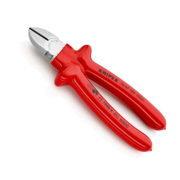 KNIPEX Seitenschneider Verchromt 180mm tauchisoliert