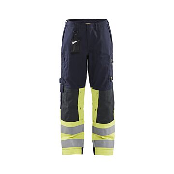 BLAKLÄDER Damen Multinormbundhose marine/HighVis gelb (Arbeitshose) 