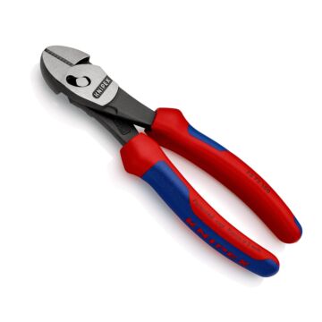 KNIPEX Kraftseitenschneider 180 mm poliert, mit 2-Komponenten-Griffe