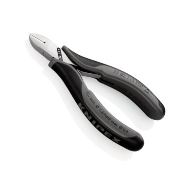 KNIPEX Elektronik-Seitenschneider ESD 115mm mit kleiner Facette, runder Kopf