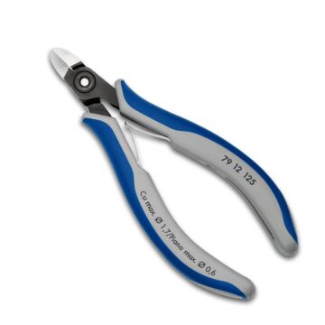 KNIPEX Präzisions-Seitenschneider 125mm poliert 2-Komponenten-Hülle