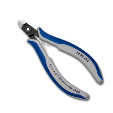 KNIPEX Präzisions-Elektronik-Seitenschneider 120mm ohne Facette, Mini-Kopf Nr. 7922-120