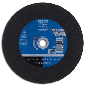 PFERD LABOR-TRENNSCHEIBE SG CHOP HD STEELOX 80 T 300-3,0 L / 25,4, PFERD TOOLS