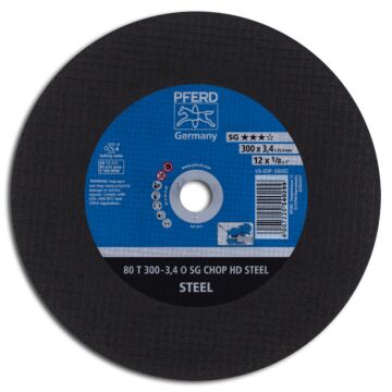 PFERD TRENNSCHEIBE 80 T 300-3,4 O SG CHOP HD STEEL/25,4 NR. 66323013, PFERD TOOLS