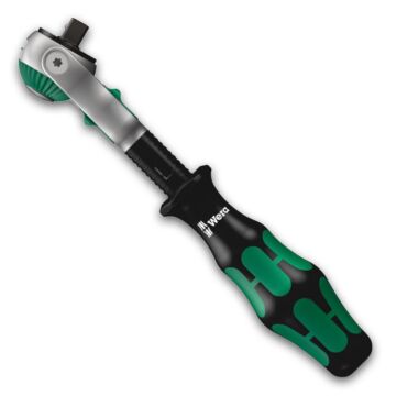 WERA Umschaltknarre 1/4" ZYKLOP 152 mm, mit Kraftform-Griff 5° Rückholwinkel, 72 Zähne