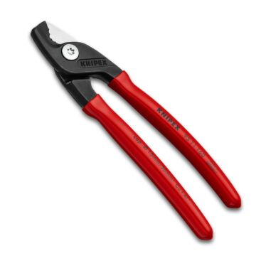 KNIPEX Kabelschere Kunststoff-Griffe, 160mm, schlanke Kopfform