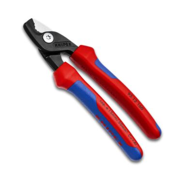 KNIPEX Kabelschere Mehrkomponenten-Griffe, 160mm, schlanke Kopfform