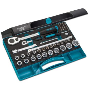 HAZET Steckschlüssel-Garnitur 1/4"+1/2" 953 HP 47-teilig