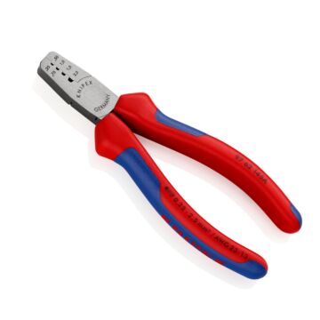 KNIPEX Aderendhülsenzange 145mm 0,25-2,5qmm 2-Komponenten-Griff Nr. 97 62 14