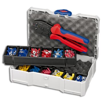 KNIPEX Crimp-Satz für isolierte Kabelschuhe 285-teilig, Nr. 97 90 21