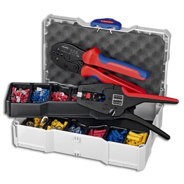 KNIPEX Crimp-Satz für isolierte Kabelschuhe 285-teilig, Nr. 97 90 22