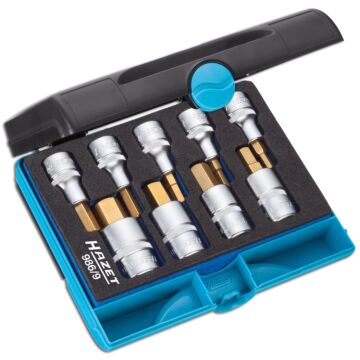 HAZET Schraubendreher-Einsatz-Garnitur 1/2" 9-teilig, 5-19mm i6kt.