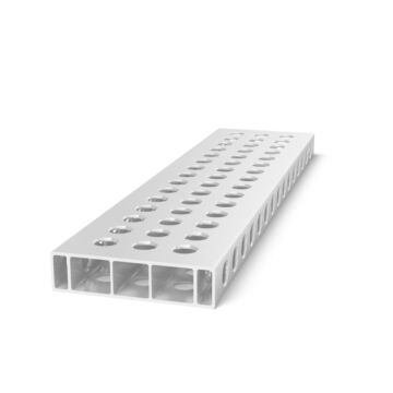 SIEGMUND Alu Profil Anschlag 800x200x50mm, 50mm Raster, Aluminium